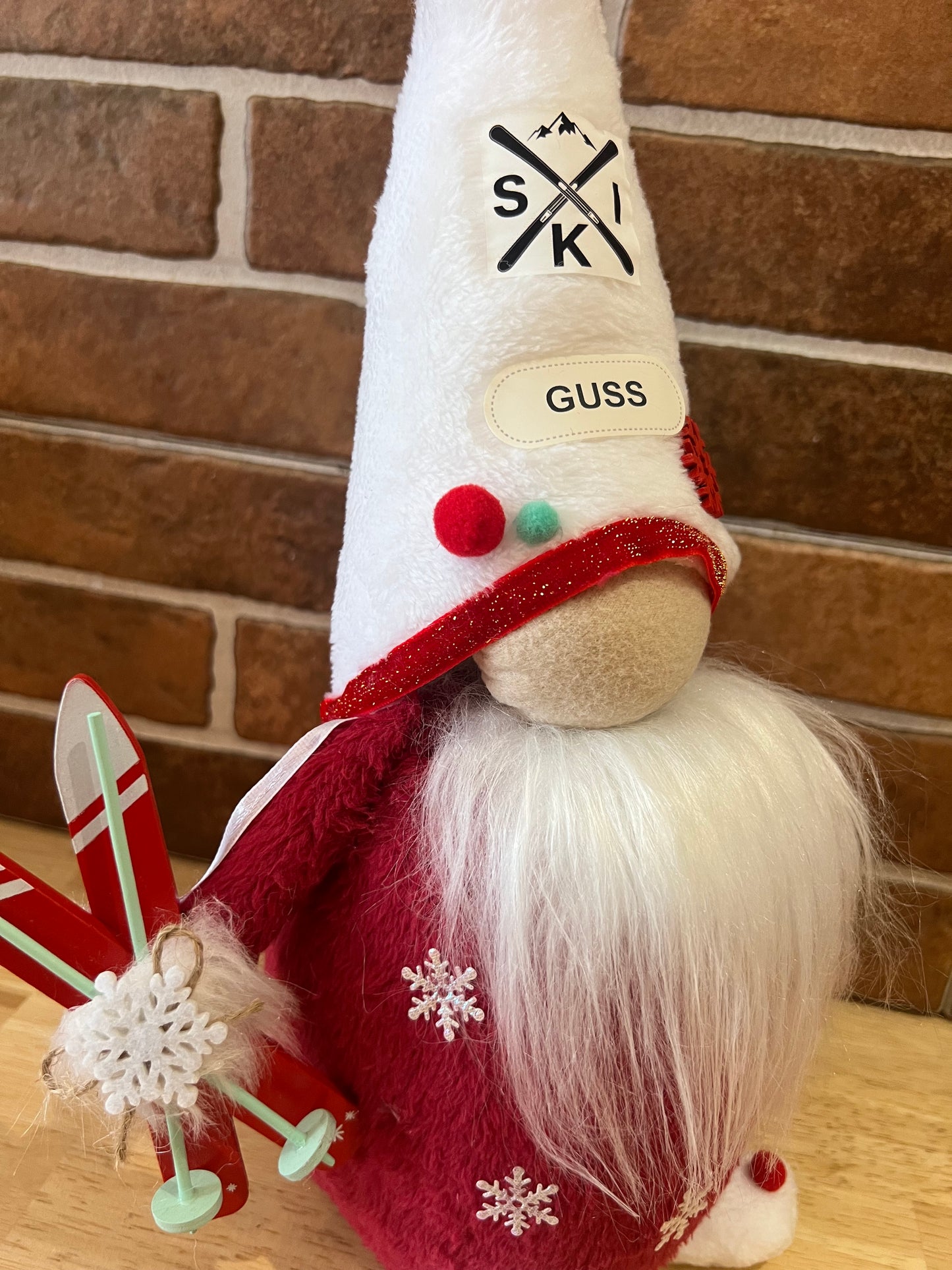 Gnome Guss et Galla Skieur - Snowboard