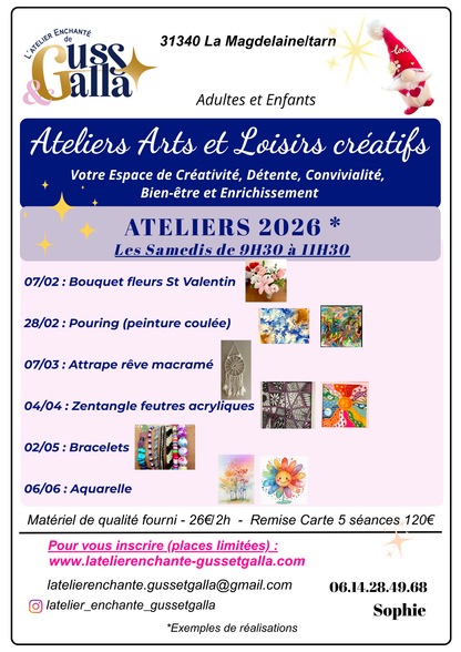 Les Ateliers d'art et de loisirs créatifs - matériel de qualité fourni