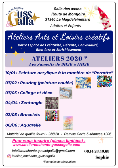Les Ateliers d'art et de loisirs créatifs - matériel de qualité fourni