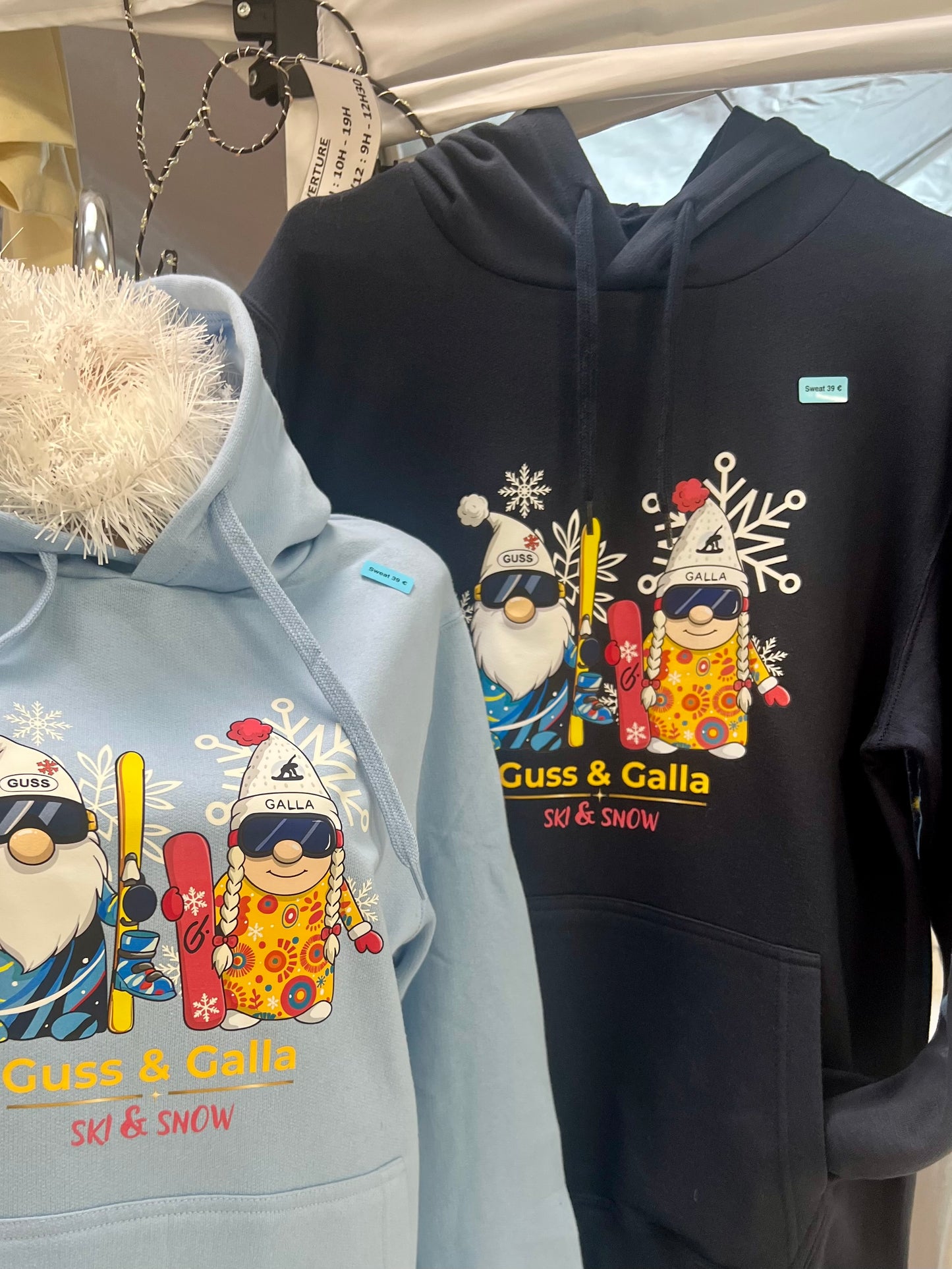Sweat capuche Guss et Galla Ski Snow
