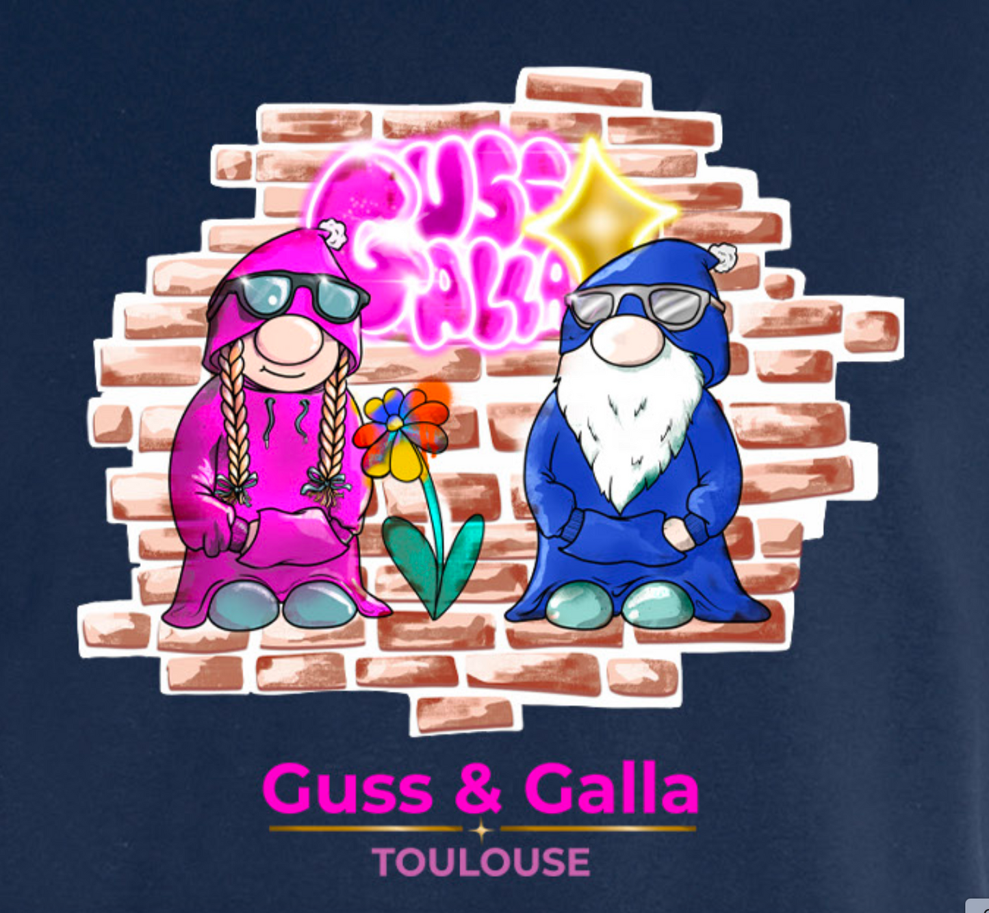 Sweat capuche Guss et Galla Street Art