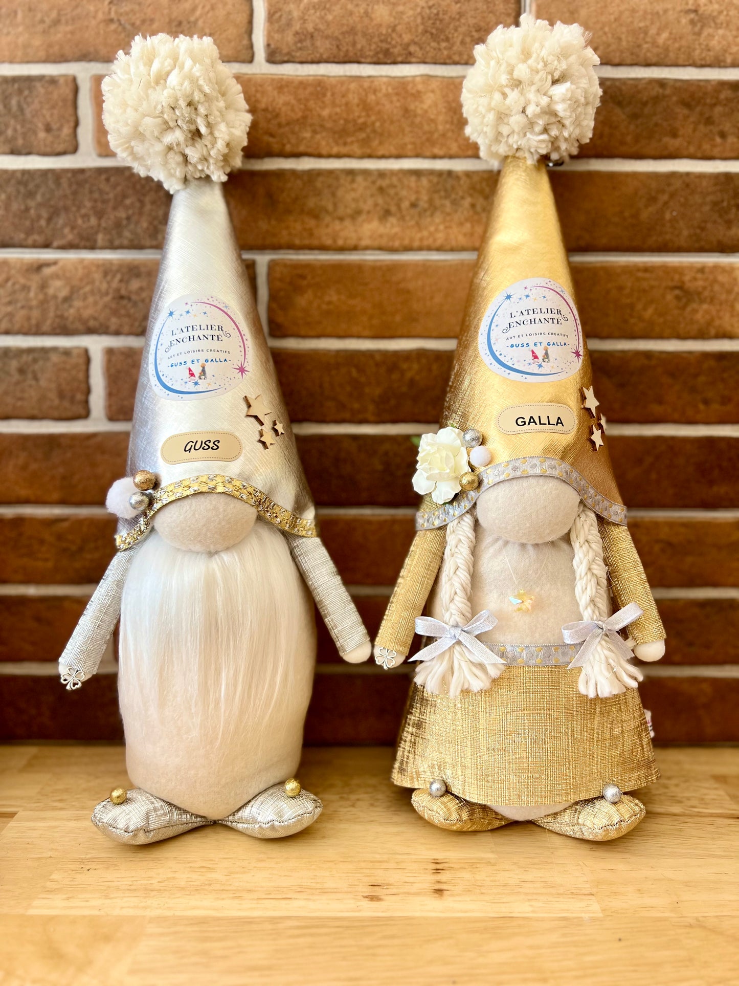 Galerie photos Gnomes Guss et Galla personnalisés