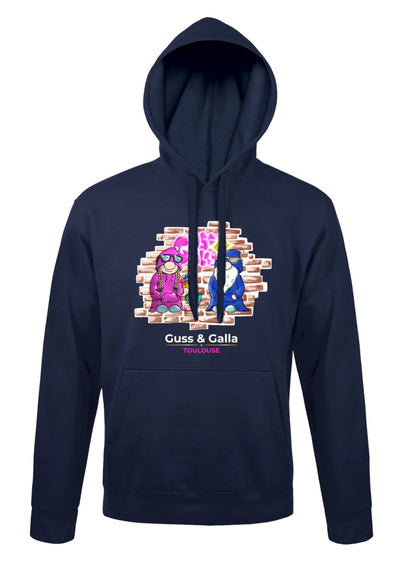 Sweat capuche Guss et Galla Street Art