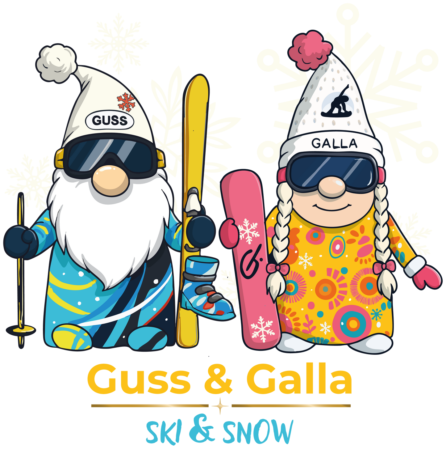 Sweat capuche Guss et Galla Ski Snow